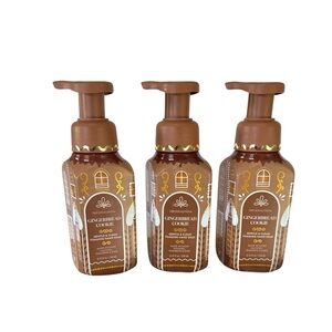 Bath & Body Works Gingerbread Cookie Foaming Hand Soap w/Essential oils x3
